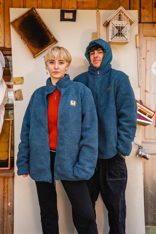 BEESTEEZ - Teddyjacke Blau