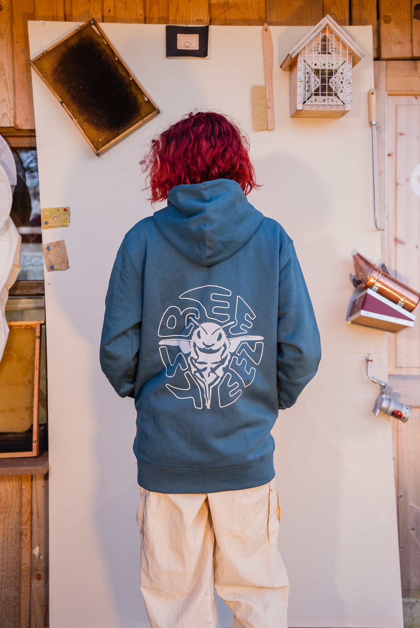BEESTEEZ - Zipper Hoodie Blau