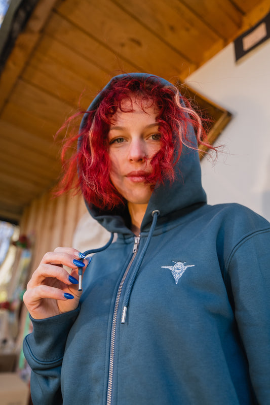 BEESTEEZ - Zipper Hoodie Blau