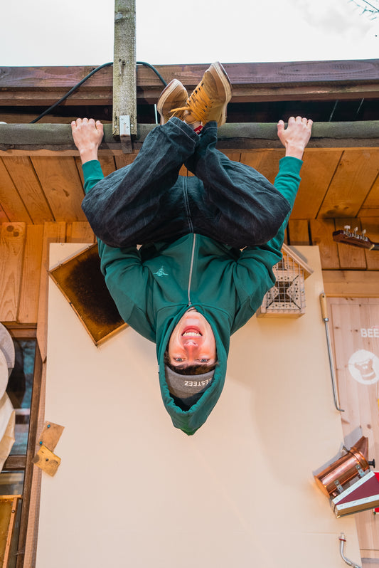 BEESTEEZ - Zipper Hoodie Glazed Green