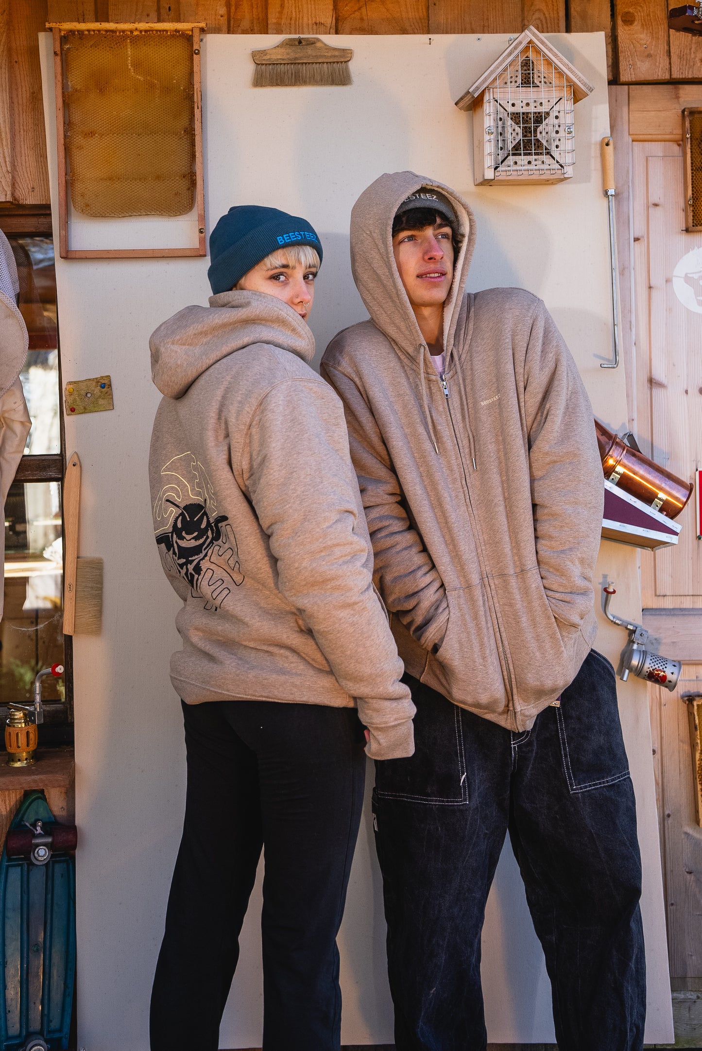 BEESTEEZ - Gefütterter Zipper Hoodie