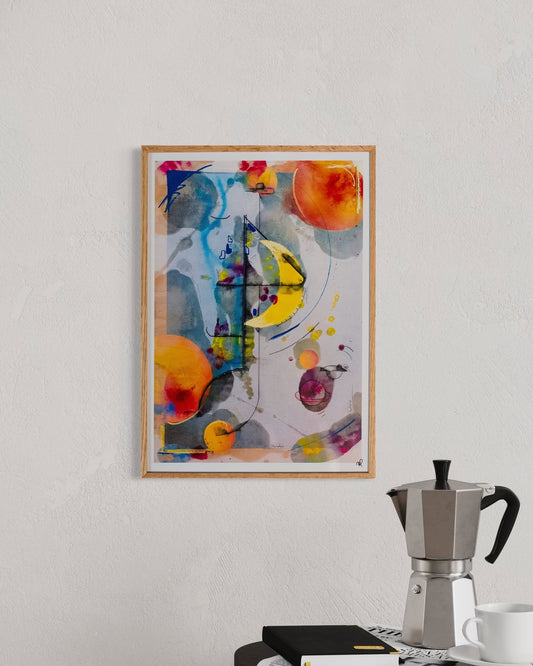 Poster, Kunstdruck "Spherical Shine" A3 Fine Art Print - nohkob Noah Solleder