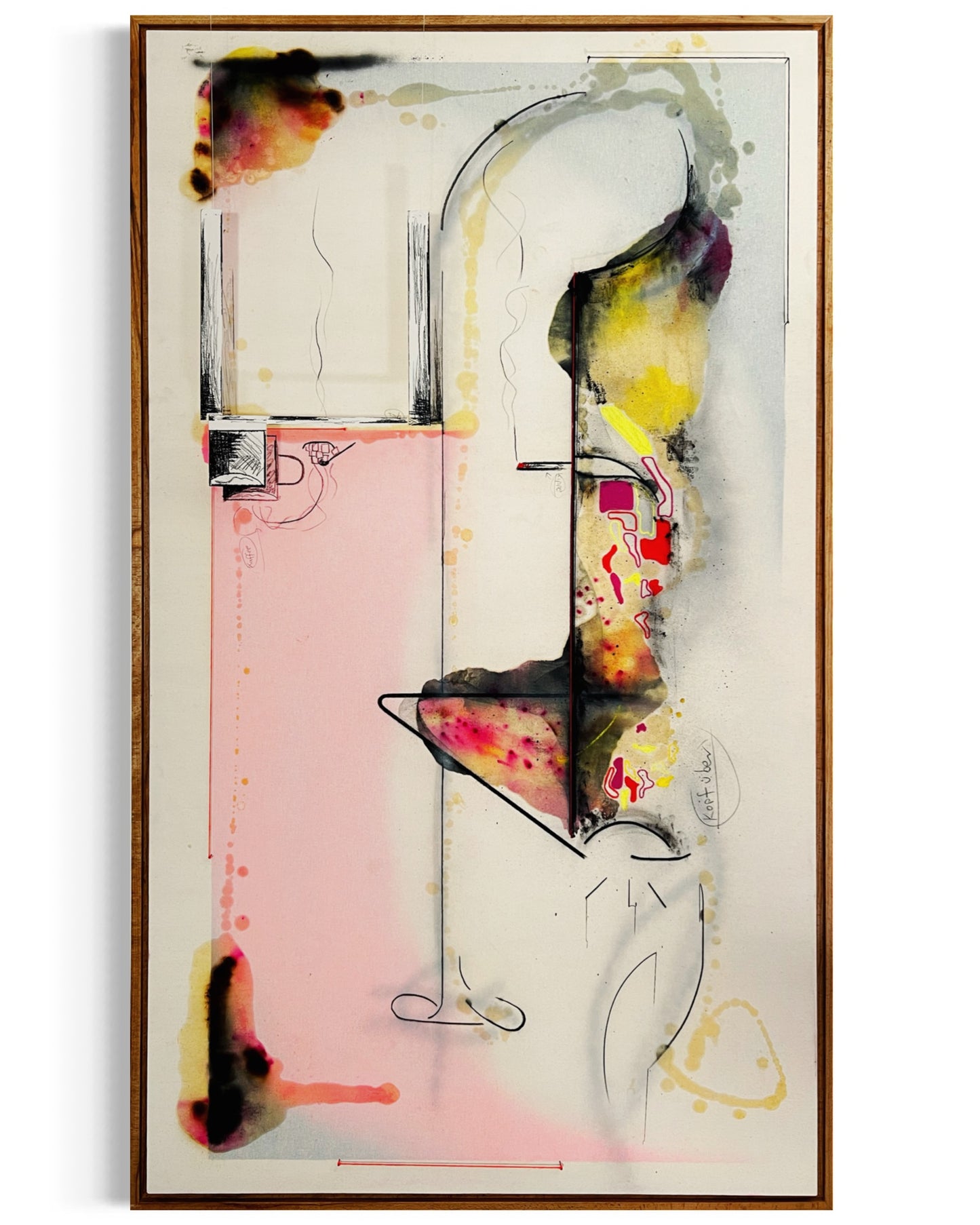 "Kopfüber" Bienenwachs Kunstwerk